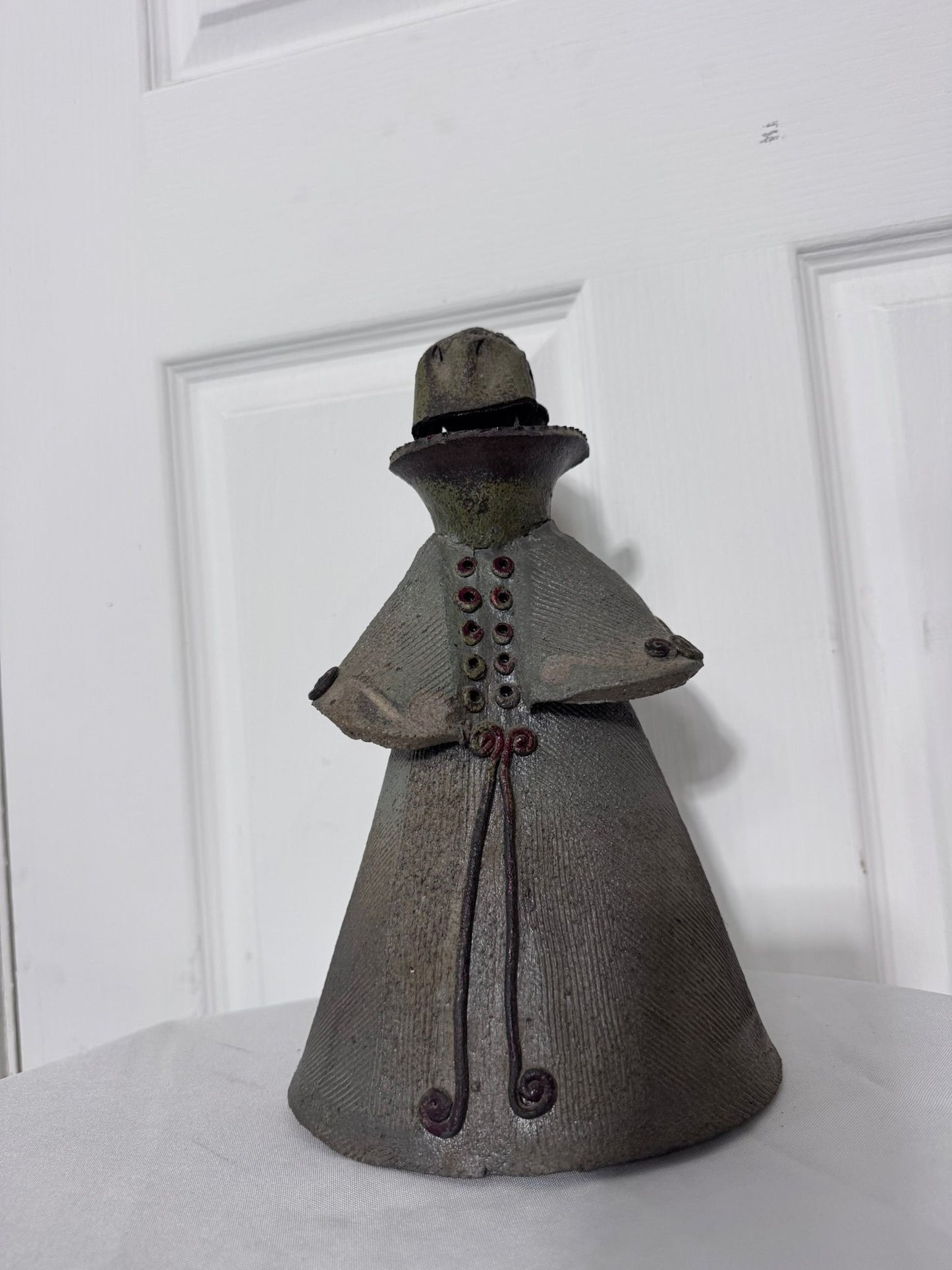 Studio Pottery Ceramic Figurine Sculpture With Spiral Detail - Image 7