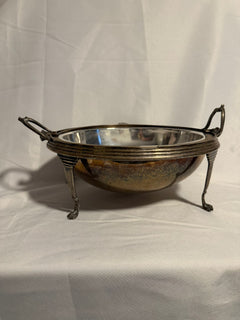 Antique Silver Plated Revolving Breakfast Dish Dome Food Warmer - Image 8
