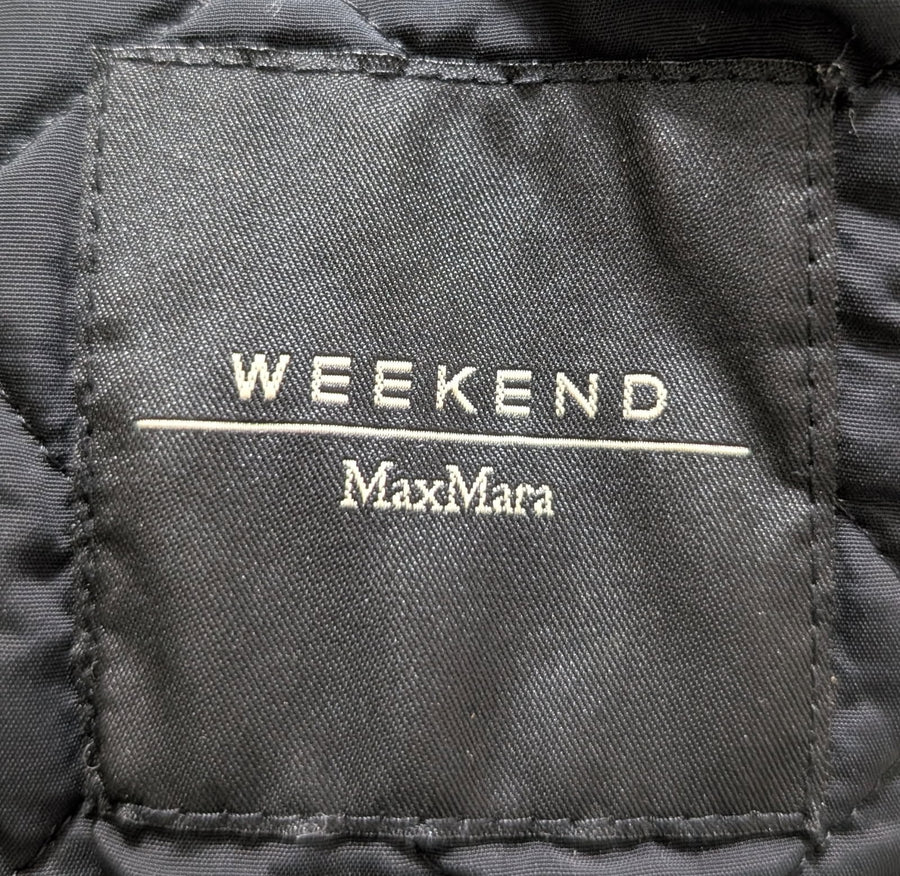 Weekend Max Mara Quilted Lightweight Zip-Up Jacket Black - Image 8