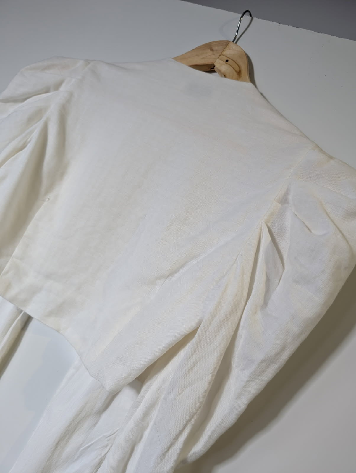 ATOIR The Barbados Top White Puff Sleeve Tie-Front Blouse AU 8 - Image 8