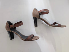 Proenza Schouler Suede and Leather Ankle Strap Sandals Tan EU 38 - Image 3