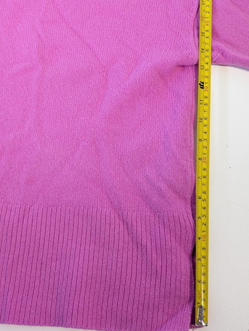 Country Road Pink 100% Wool Mock Neck Sweater - Women's Size M - Image 8