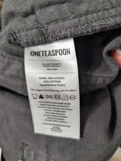 One Teaspoon Pleated Trousers Black With Satin Side Stripe Size 25 - Image 3