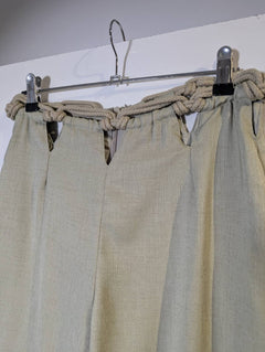 Dion Lee Rope-Detail Trousers Beige Women's Size XS - Image 8