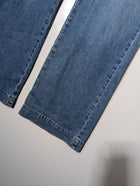 Pablo Women's Patch Pocket Flare Jeans Blue Denim Size 42 - Image 8