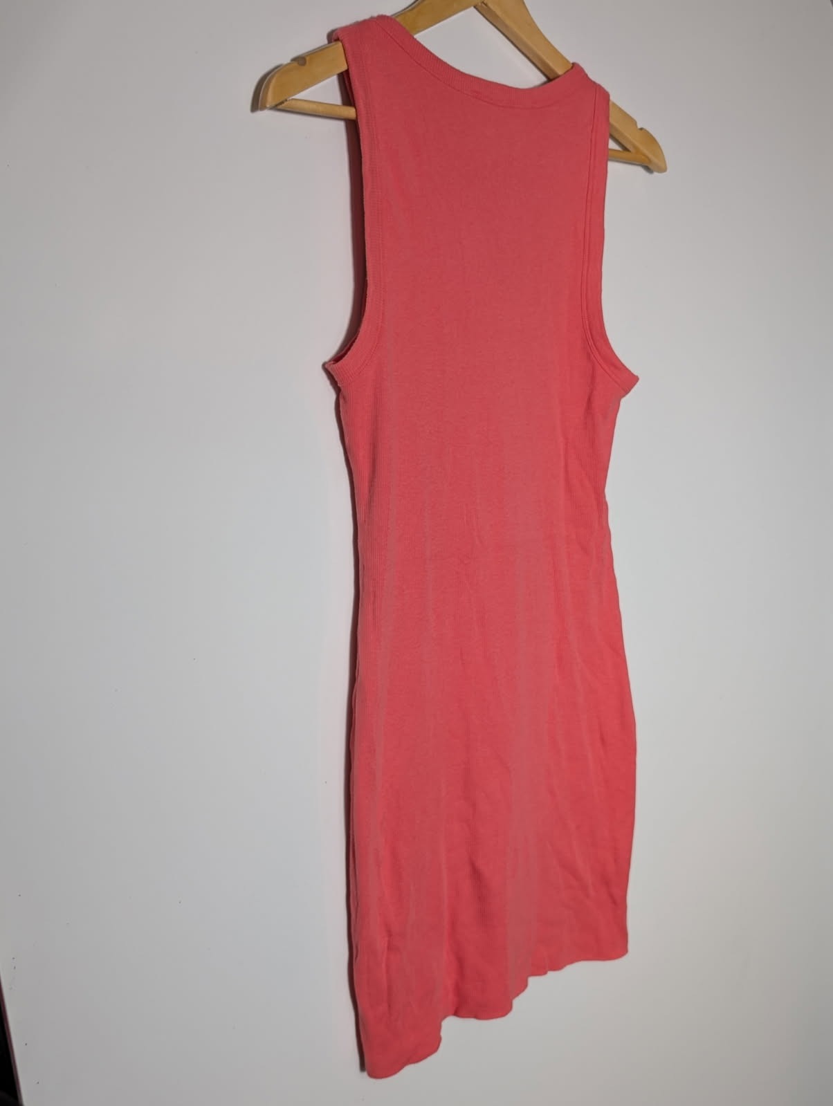 Kookai Ribbed Tank Top Coral Pink Size 2 - Image 8