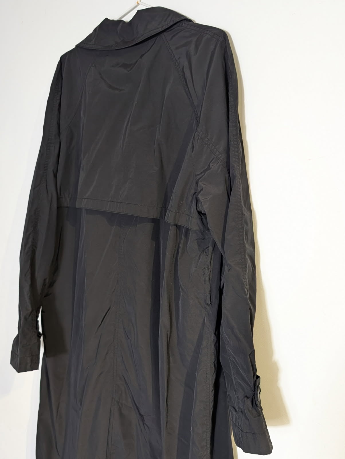 Massimo Dutti Double-Breasted Padded Trench Coat - Black Size L - Image 8