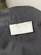 Posse Tiered Maxi Skirt Black Contrast Stitching Size M - Image 8