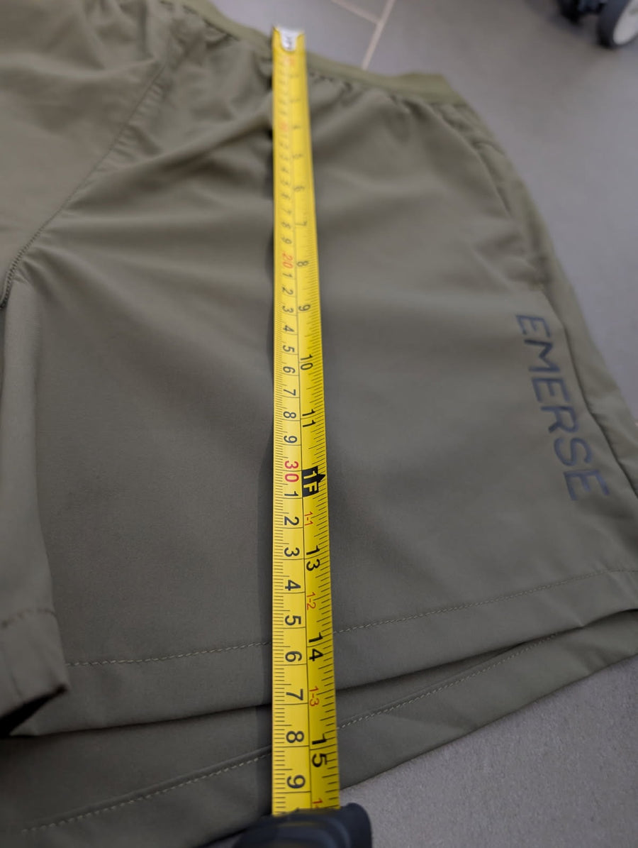 Emerse Performance Training Shorts - Olive Green Men's Size Small - Image 8