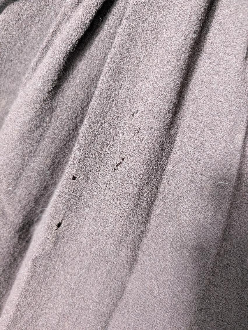 Vintage Raoul Couture Brown Wool Evening Dress with Faux Fur Collar - Image 8