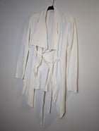 Scanlan Theodore Crepe Knit Waterfall Jacket Cream - Image 3