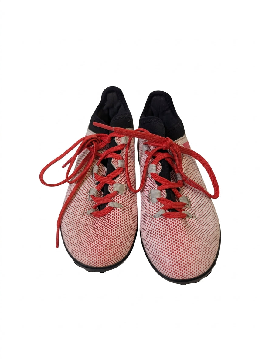 Adidas X 15.4 TF Soccer Cleats White/Red Youth US 13K - Image 1
