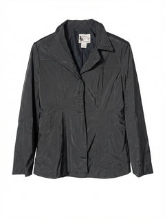 ICE Collection Vintage Nylon Button-Up Jacket Black Size S - Image 1