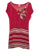 Collette Dinnigan Pink Chiffon Sequin Embellished Dress - Size XS - Image 1