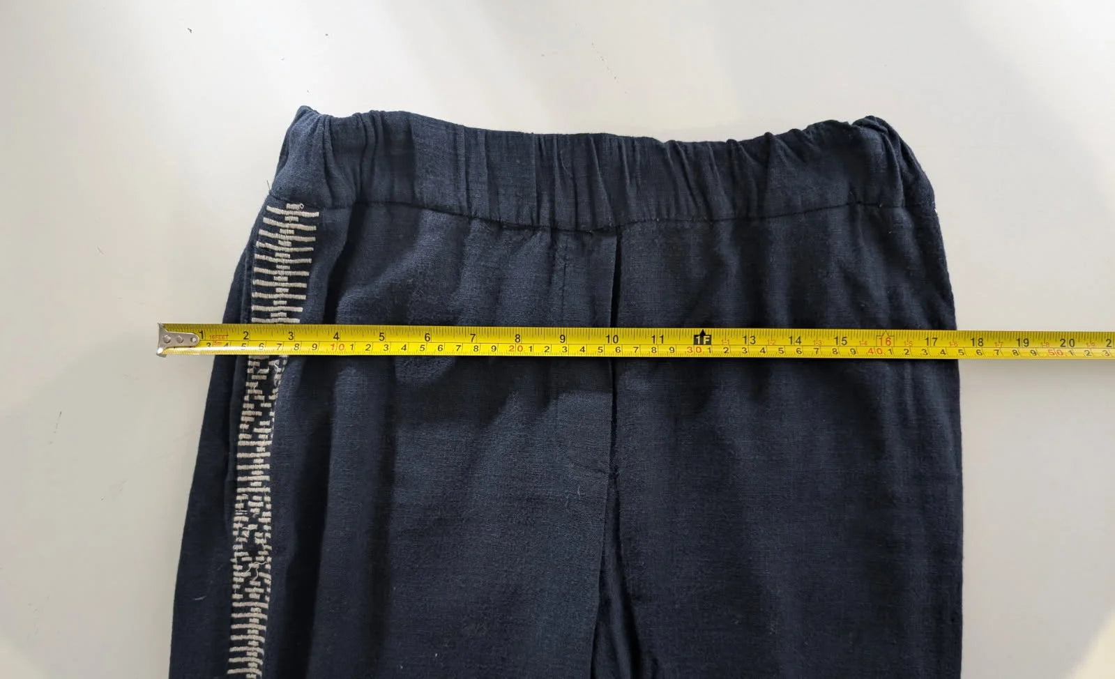 Jigsaw Dark Navy Blue Trousers with Side Stripe Detail - Image 4