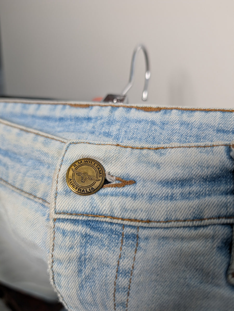 R.M.Williams Denim Jeans Light Wash Women's Size 12 - Image 5