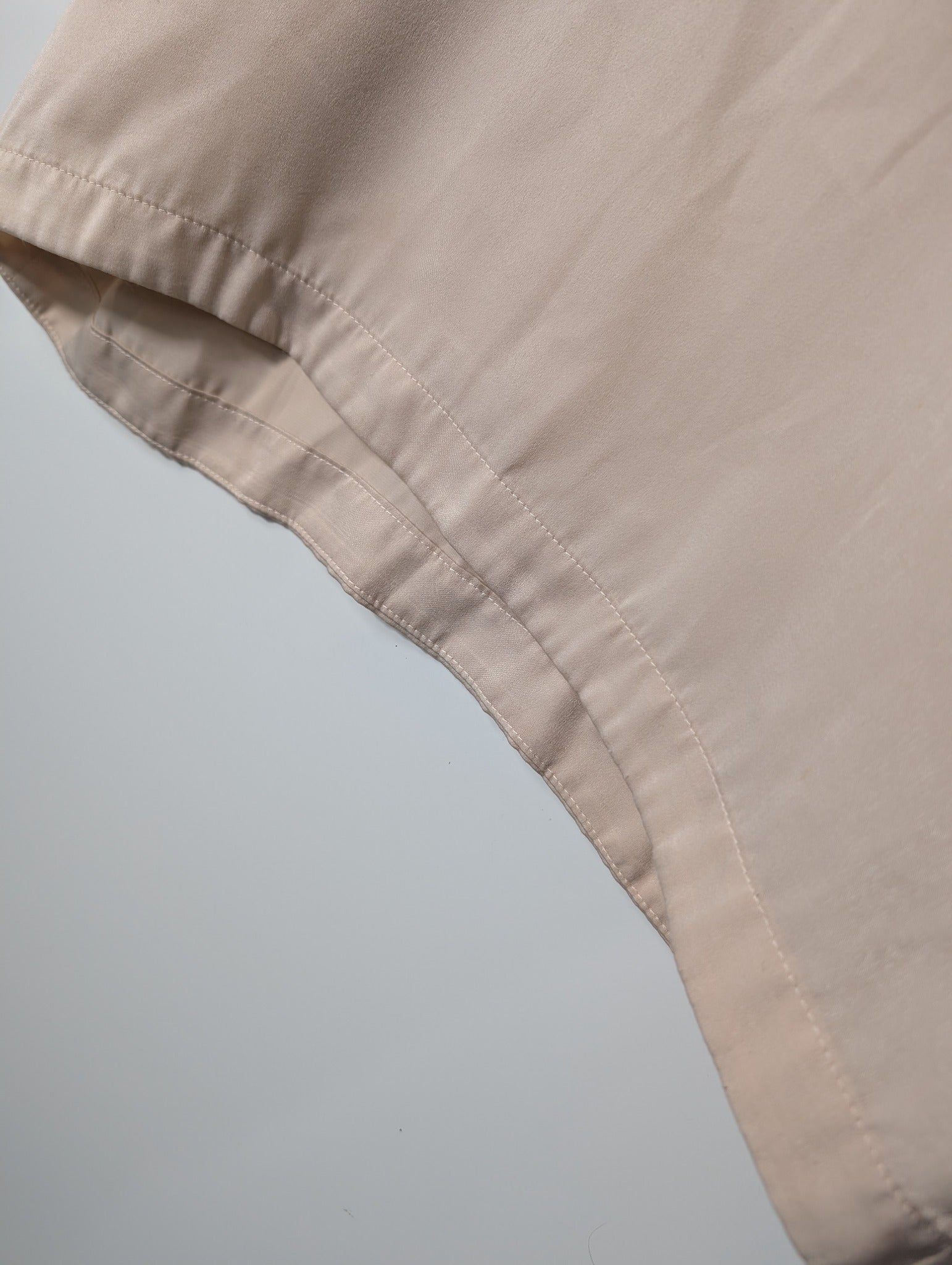 LUCA Satin Spaghetti Strap Cami Tank Top Beige Size M - Image 3