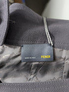 Fendi High-Waisted Midi Skirt Dark Grey Size 40 - Image 7