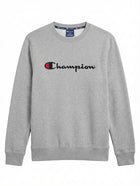 Champion Powerblend Fleece Crewneck Sweatshirt Grey Men's M - Image 1