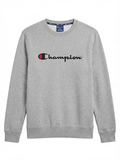 Champion Powerblend Fleece Crewneck Sweatshirt Grey Men's M - Image 1