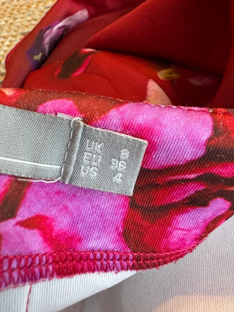 ASOS Red Floral Mini Skirt - Image 4