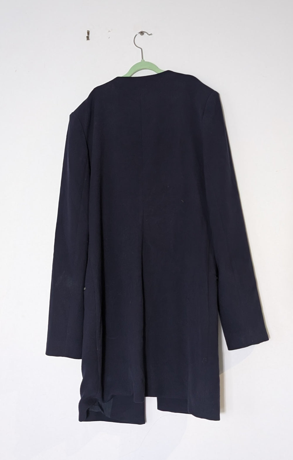 Wish The Label Navy Blue Zipper Detail Blazer Jacket AU 12 - Image 2
