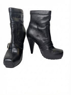 Proenza Schouler Black Leather Platform Ankle Boots - Image 1