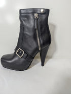 Proenza Schouler Black Leather Platform Ankle Boots - Image 2