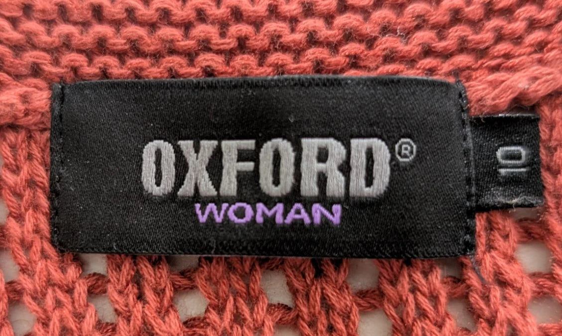 Oxford Woman Rust Knit Tank Top Size 10 - Image 3