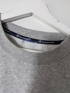 Champion Powerblend Fleece Crewneck Sweatshirt Grey Men's M - Image 3