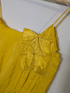 Scanlan Theodore Silk Spaghetti Strap Dress Yellow Size 10 - Image 2