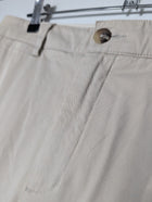 Vince Cotton Blend Chino Trousers Beige Size 4 - Image 2