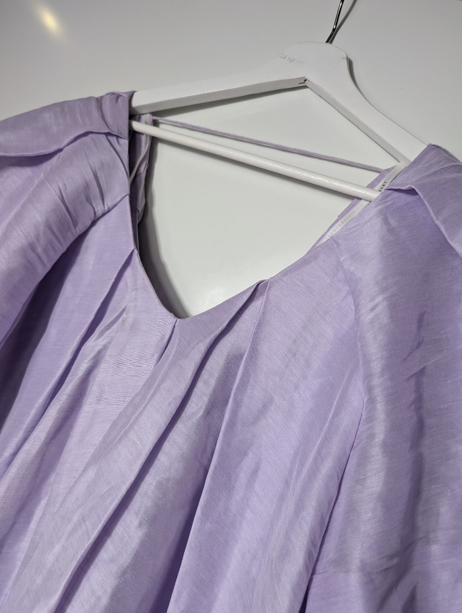 Ginger & Smart Flutter Sleeve Blouse Lavender Women's Size 8 - Image 3