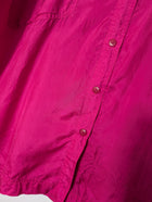 Silkstar Vintage Silk Button-Down Shirt - Vibrant Hot Pink Statement Piece - Image 3