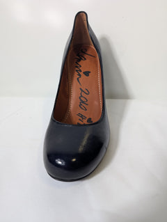 Lanvin Patent Leather High Heel Pumps Black EU 38 - Image 3