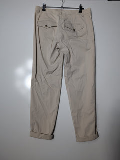Vince Cotton Blend Chino Trousers Beige Size 4 - Image 3
