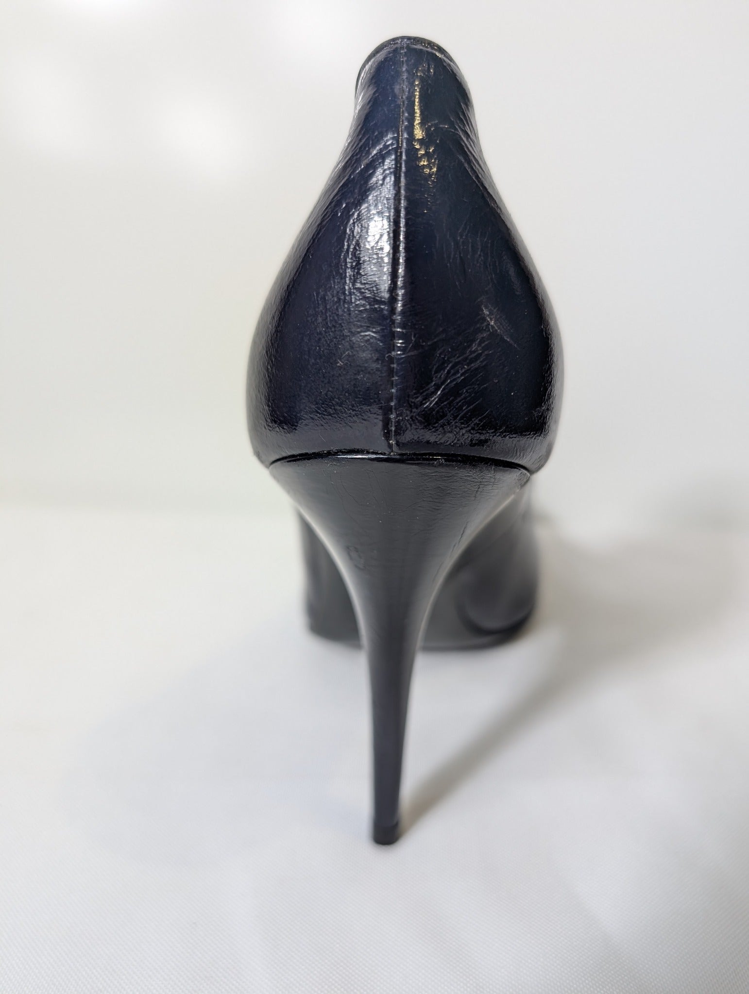 Lanvin Patent Leather High Heel Pumps Black EU 38 - Image 5