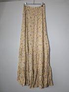Auguste Floral Tiered Maxi Skirt Yellow AU 4 - Image 4