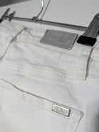 Reiko Paulin High-Waisted Button-Fly Jeans White Size 26 - Image 5