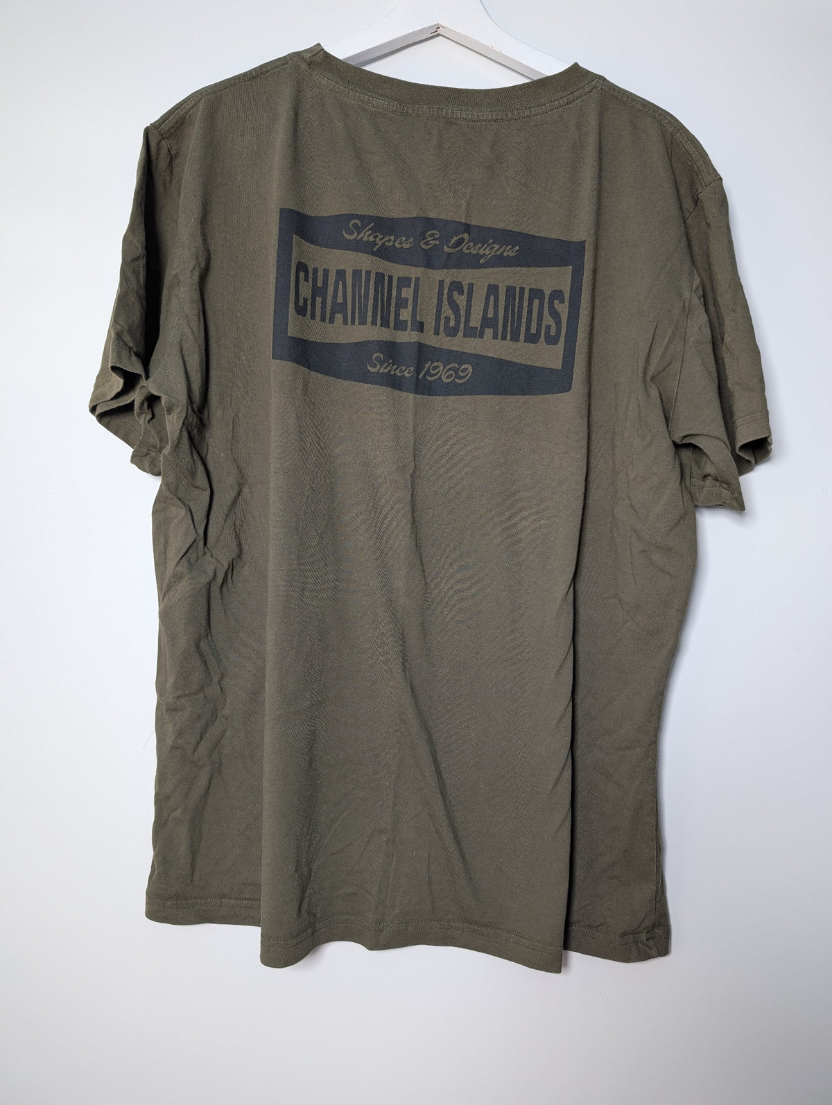 Channel Islands Surfboards Graphic T-Shirt Olive Green Men's Large - Image 3