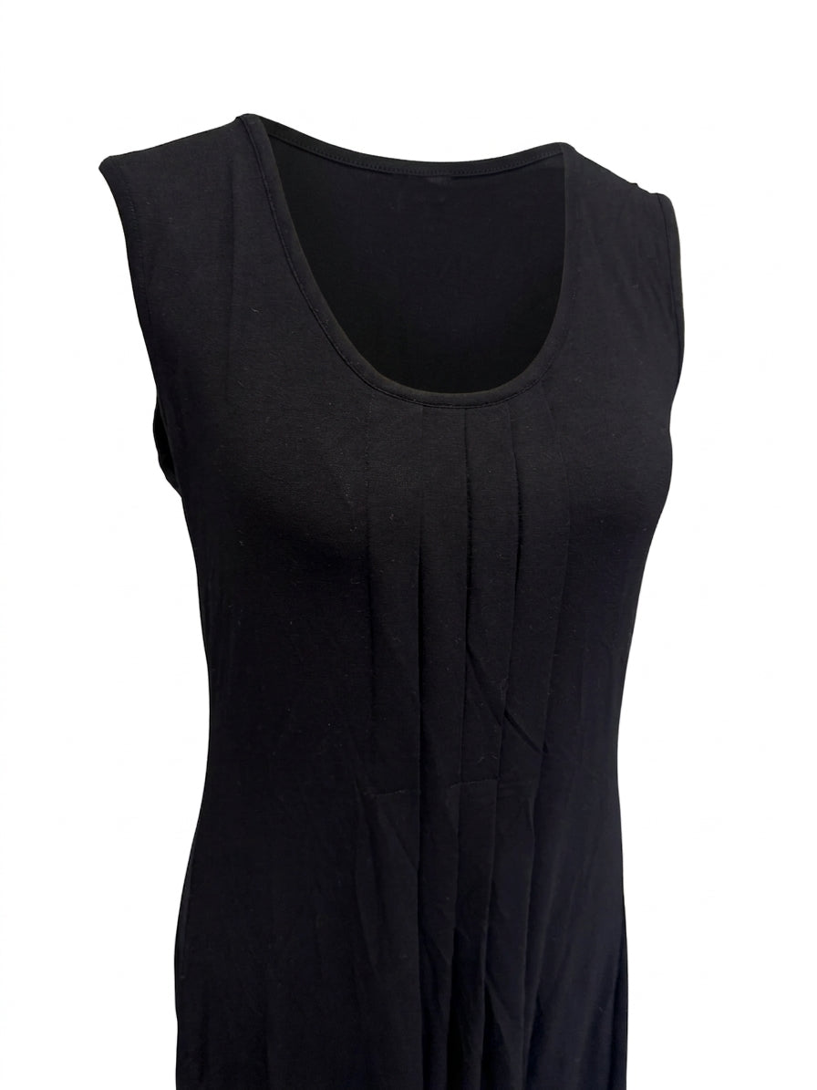 Paula Ryan Black Sleeveless Scoop Neck Dress Size M