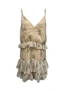 Stevie May Cream Floral Spaghetti Strap Dress - Image 1