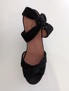 Alaïa Black Suede Bow Platform Sandals - EU 38 - Image 9