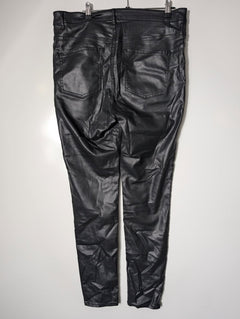 Witchery Women's Coated Skinny Jeans Black Size 14 - Image 9