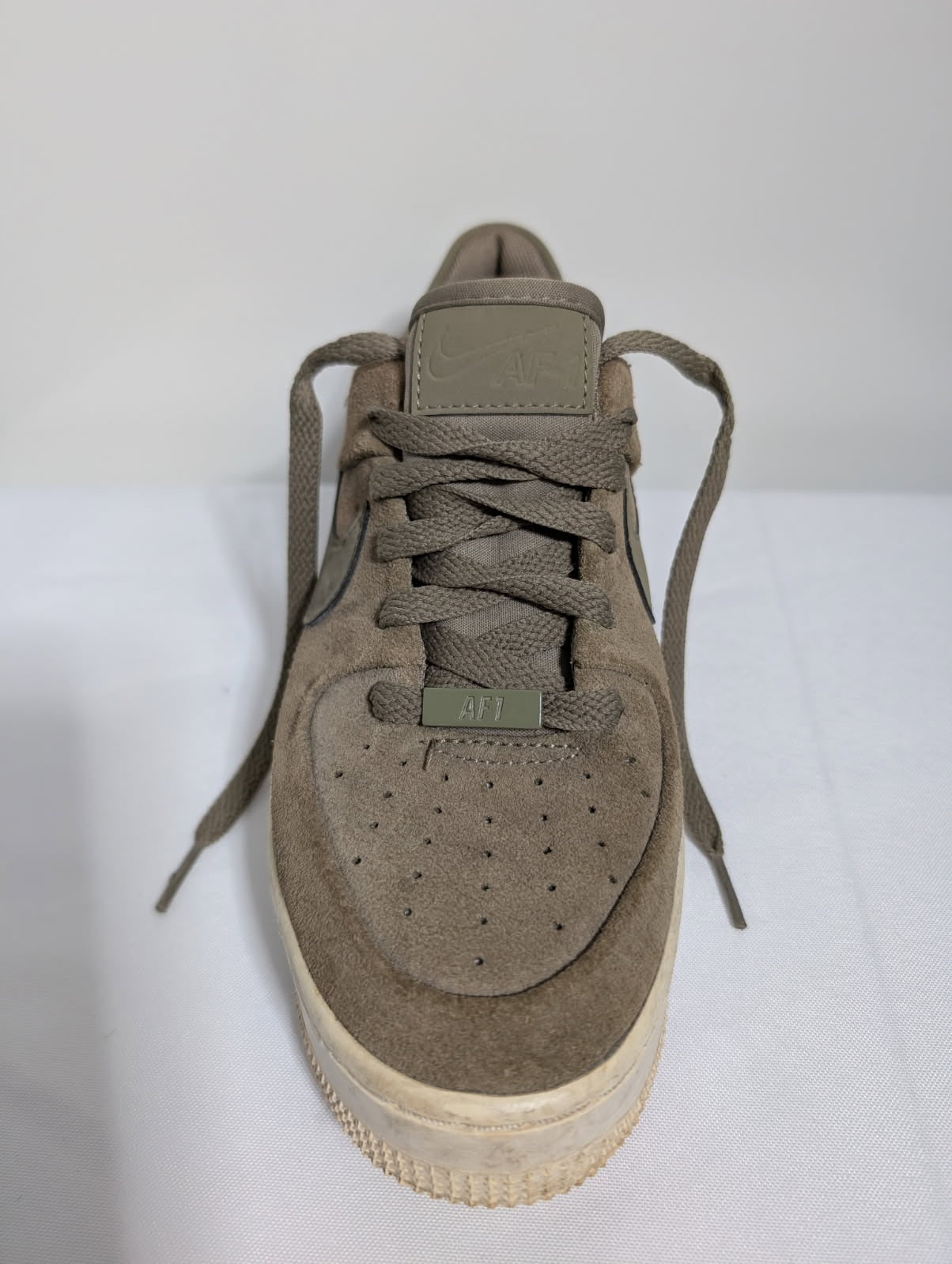 Nike Air Force 1 Sage Low Olive Suede Women's US 7 - Image 9