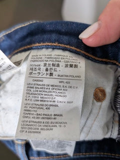 Levi's 511 Slim Fit Jeans Blue Denim Men's W32 L32 - Image 9
