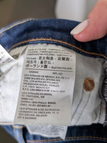 Levi's 511 Slim Fit Jeans Blue Denim Men's W32 L32 - Image 9