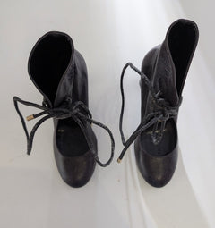 Stella McCartney Lace-Up Ankle Boots - Black EU 38.5 - Image 9
