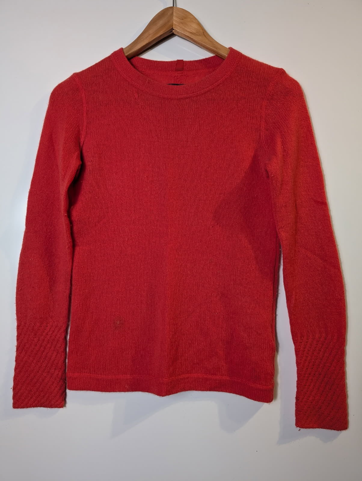 Jigsaw Women's Crewneck Sweater 100% Cashmere Red Size XS - Image 2