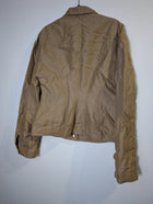 Stella McCartney Button-Down Jacket Tan Diagonal Stripe - Image 5